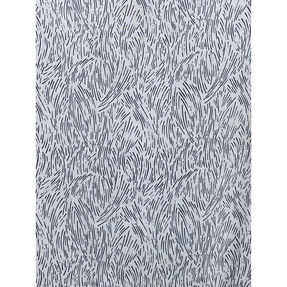 APT. 9 Women's White-Black Printed Crewneck Short Sleeve Ruffle-Hem Top SZ M - Picture 6 of 11